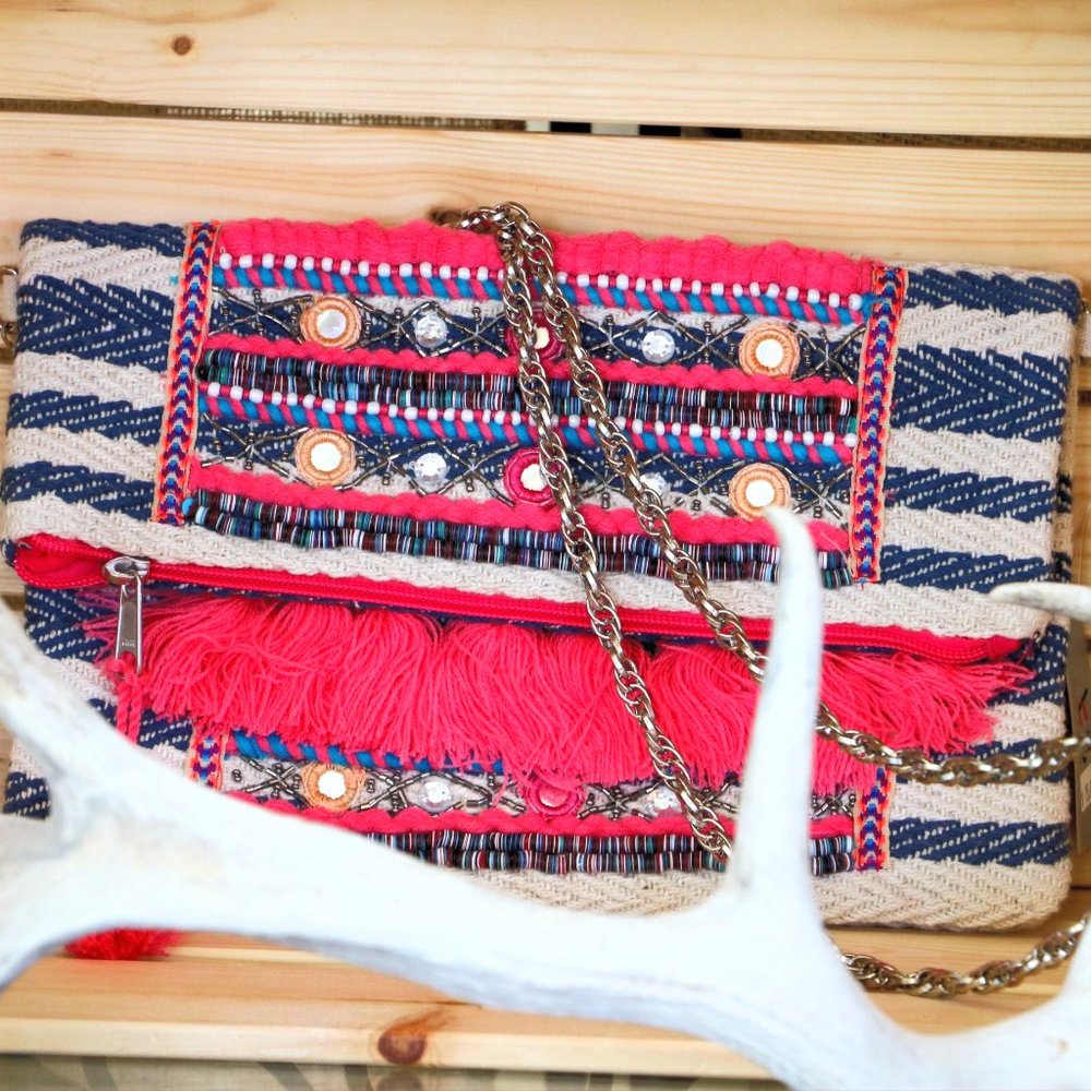 Boho Purse with Chain Strap!